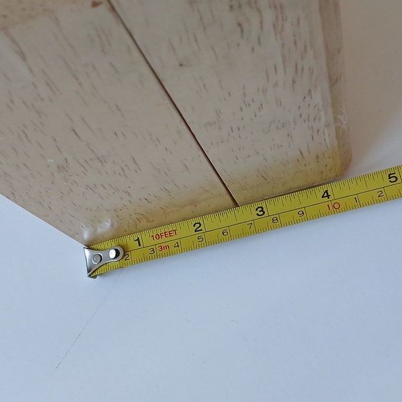 Wooden Recipe Card Holder Hinged Lid w/ Slot Light Wood - Picture 12 of 12